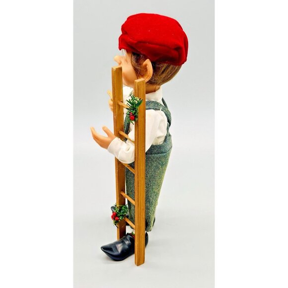 Karen Didion Originals Christmas Elf Painter Ladder 9 inch Figure - Picture 6 of 8